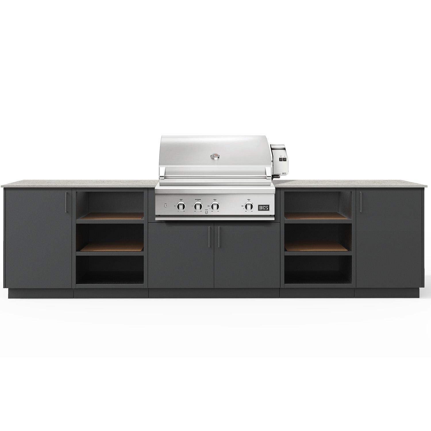 Urban Bonfire B-Savannah-36-DCS-Keon-Anthracite Savannah 36 Outdoor Kitchen w/ DCS Natural Gas Grill, Keon Countertop & Anthracite Finish thumbnail