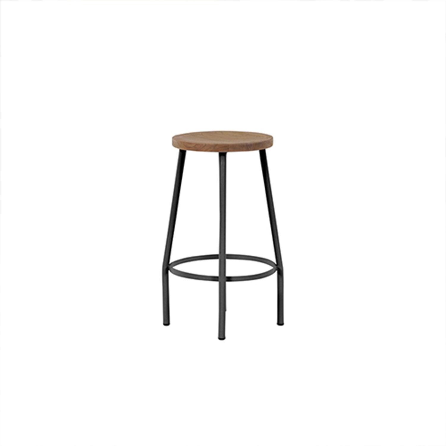 Canada 9 Pc Aluminum/Teak Bar Dining Set By KETTLER - Bar Stool - White Background thumbnail