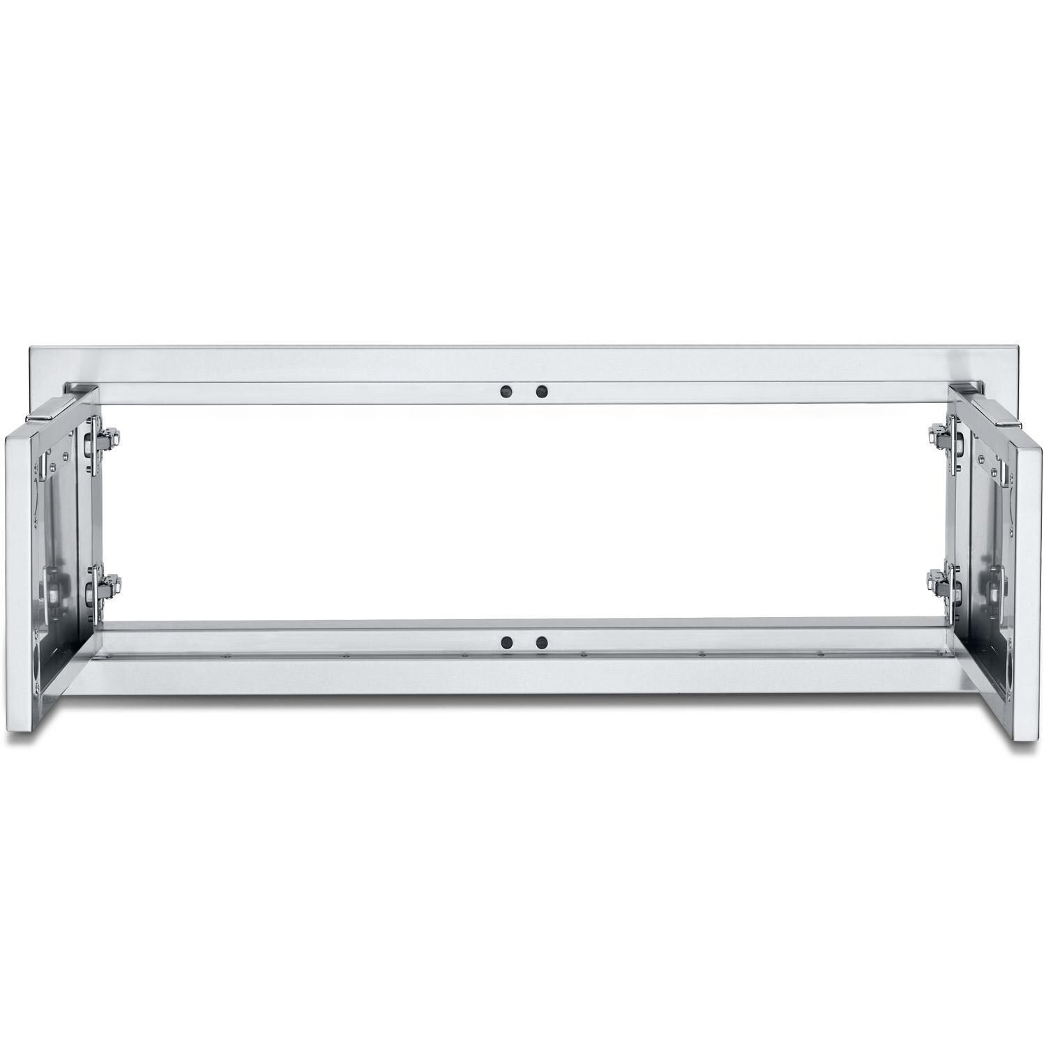 Crown Verity IBI36-HD Infinite Series 36-Inch Stainless Steel Double Access Doors - Open - White Background thumbnail