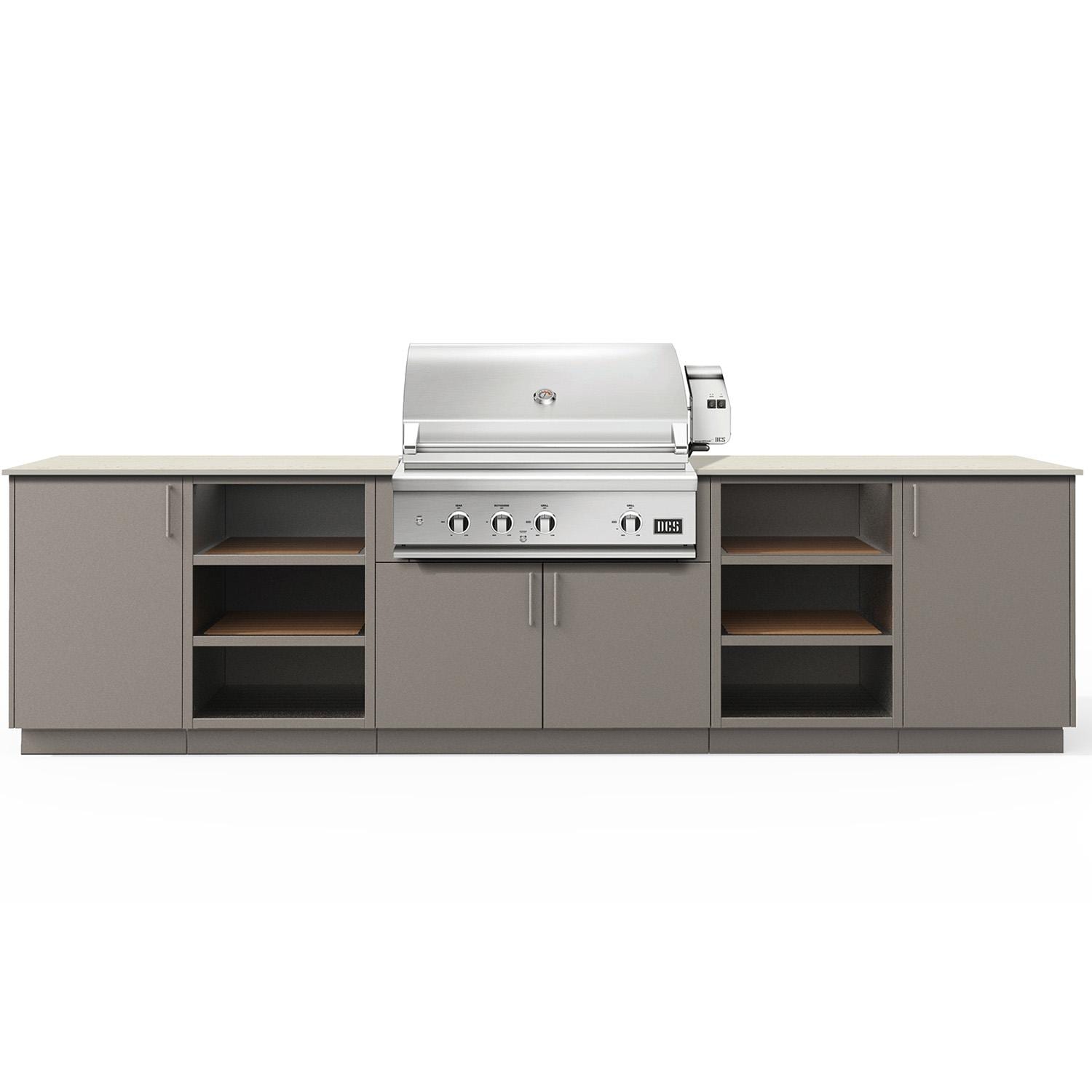 Urban Bonfire B-Savannah-36-DCS-Danae-Clay Savannah 36 Outdoor Kitchen w/ DCS Natural Gas Grill, Danae Countertop & Clay Finish thumbnail