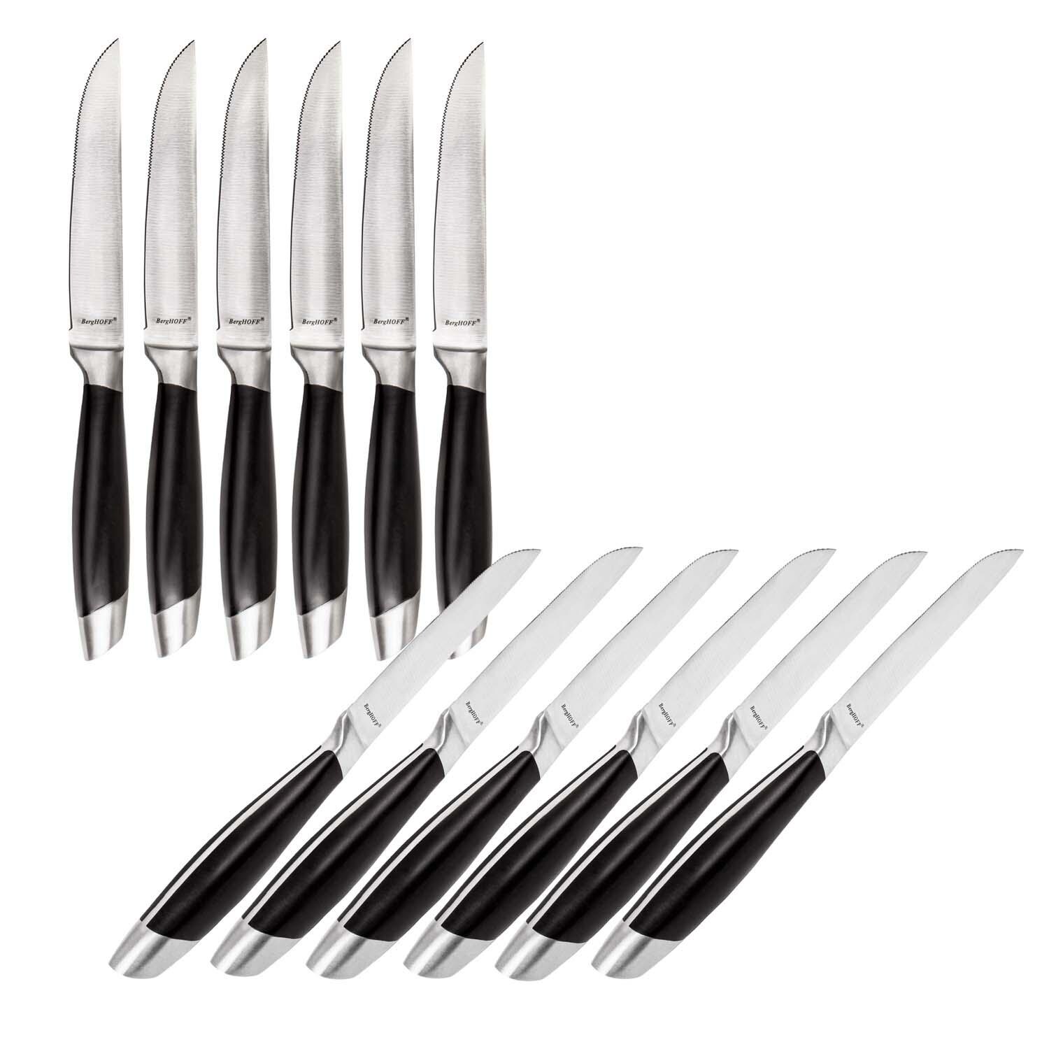 BergHOFF 4 1/4-in Essentials Geminis 12 Pc Stainless Steel Steak Knife Set