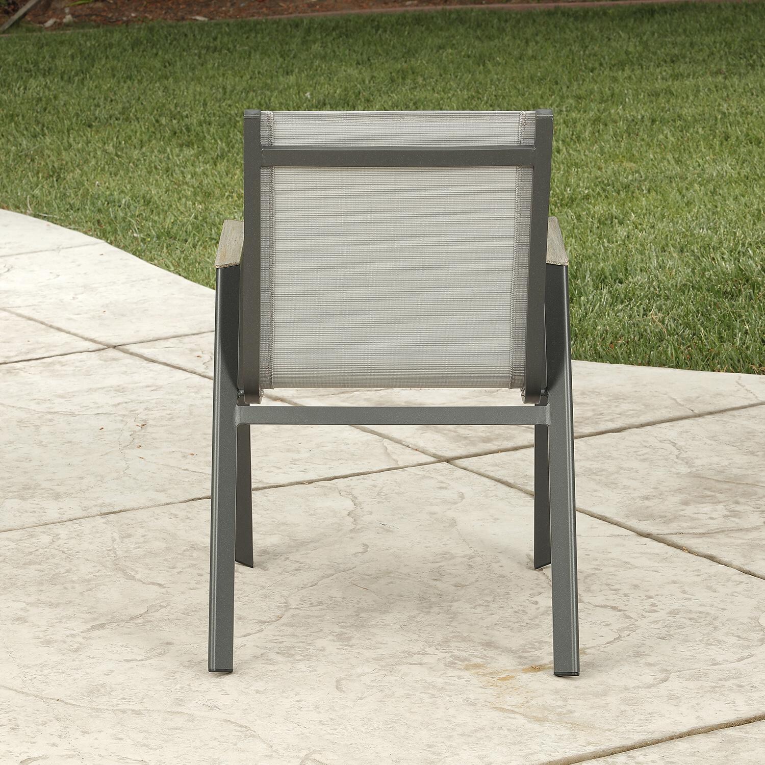 Lakeview Outdoor Designs Amite 9 Piece Aluminum Patio Dining Set - Patio Dining Chair Back thumbnail