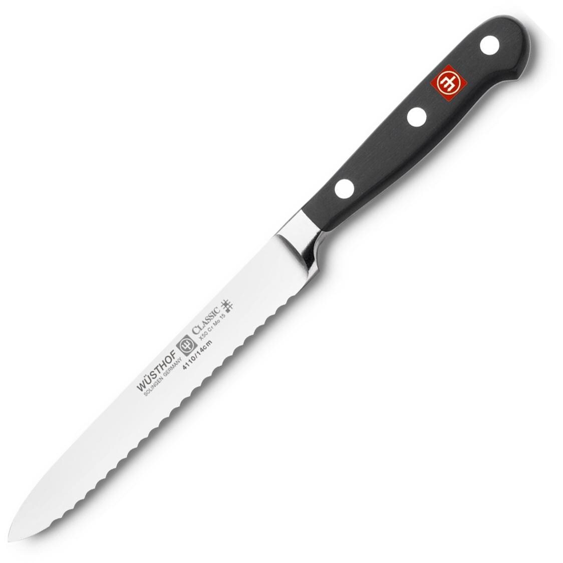 Wusthof Classic 5Inch Serrated Utility Knife BBQGuys