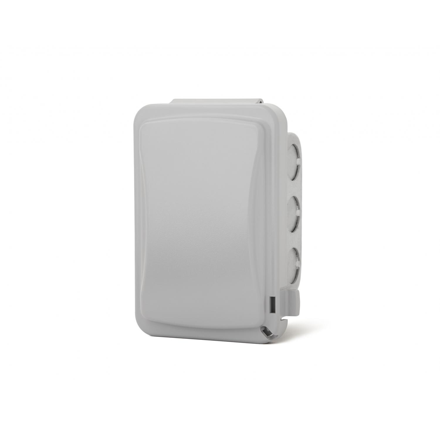 Infratech 240V Input Regulator Stainless Steel Plate Deep Gang Box And Waterproof Cover - 14-4210 (Cover Closed) thumbnail