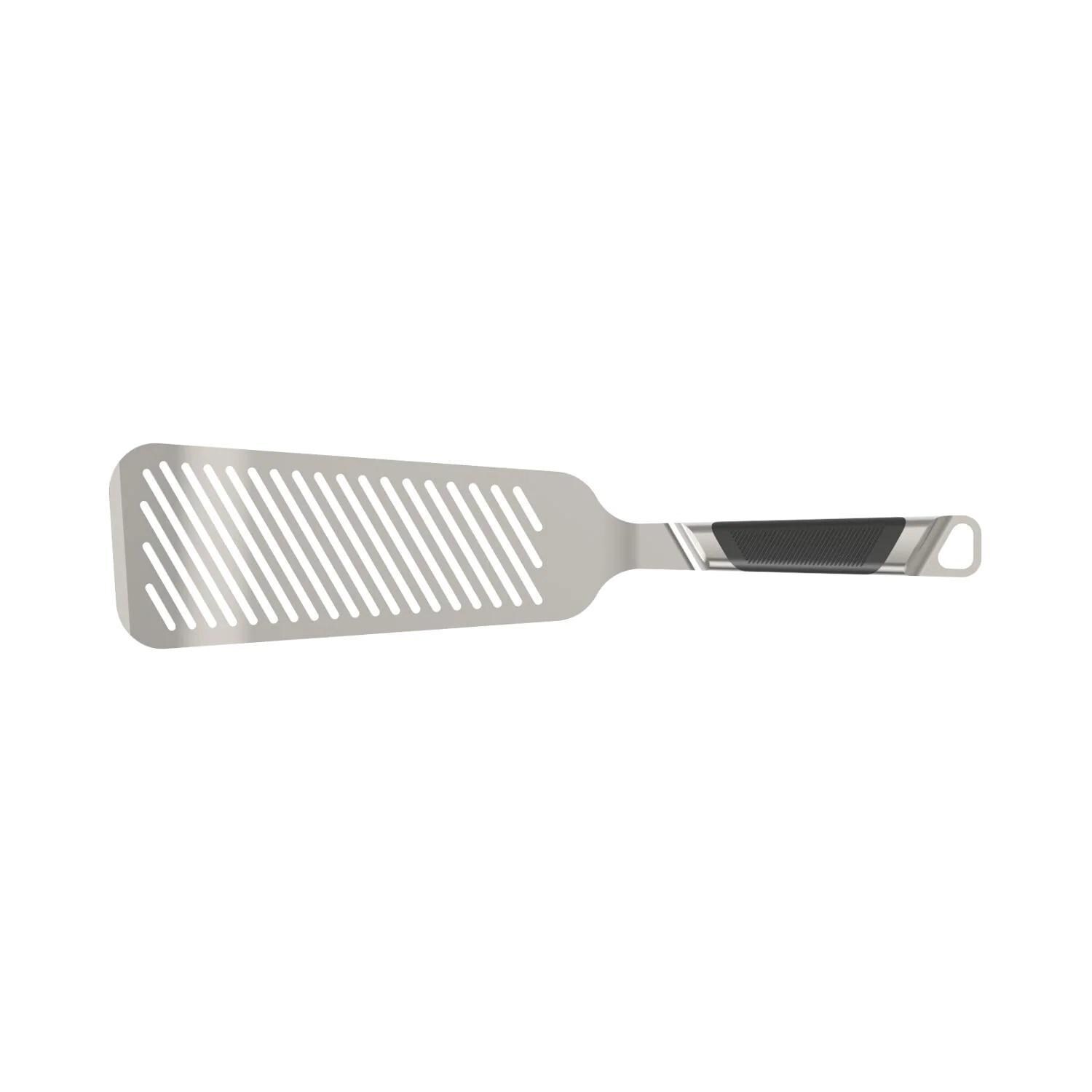 Everdure By Heston HBFISHT Blumenthal Brushed Stainless Steel Fish Turner With Soft Grip - Large thumbnail