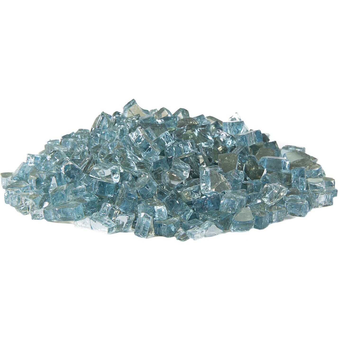 Lakeview Outdoor Designs 1/4-Inch Polar Blue Reflective Fire Glass thumbnail
