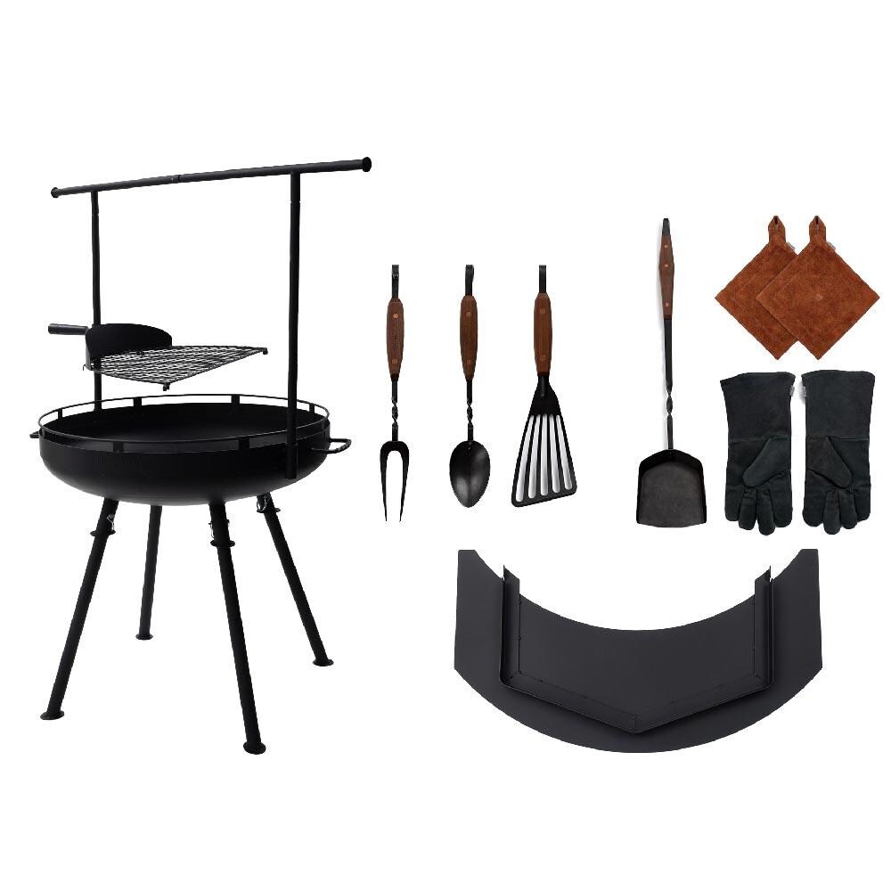 Barebones Living 30 Inch Cowboy Cast Iron Grill Set - CKW-450
