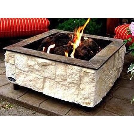 FireScapes Austin Lime Square Propane Fire Pit : Ultimate ...