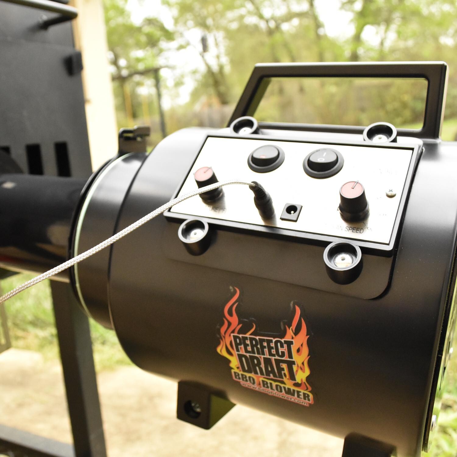 Perfect Draft - PD01 - BBQ Blower - Attached to Firebox thumbnail
