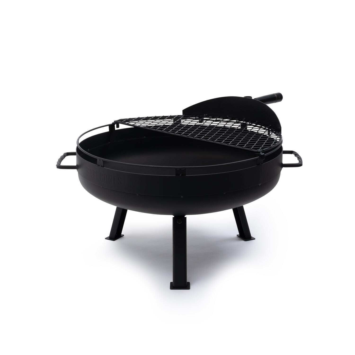 Barebones Living CKW-440 Cowboy 23-Inch Fire Pit Grill - Shown Without Grill Pole - White Background thumbnail