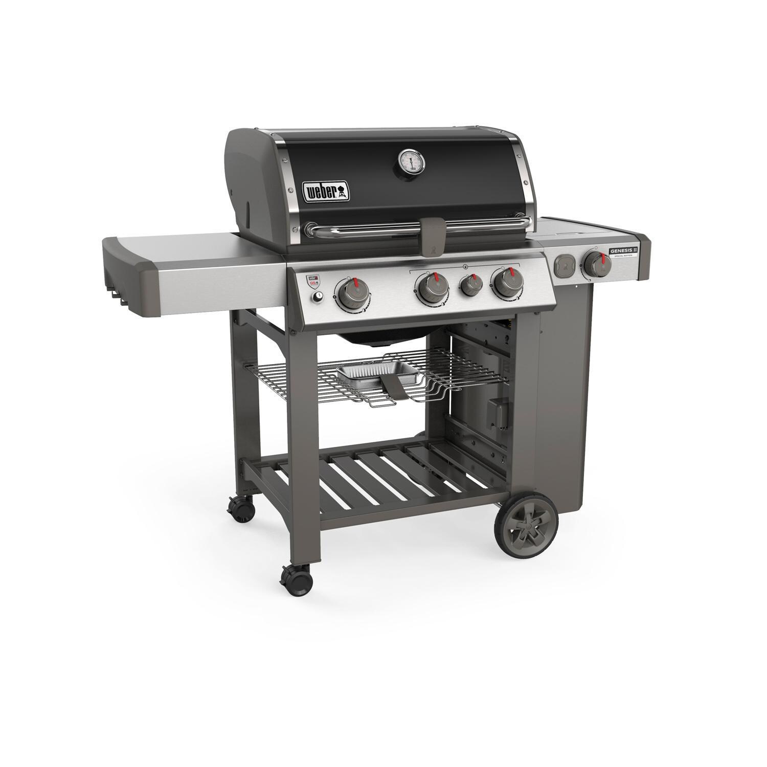 Weber Genesis II 61012201 SE-330 Special Edition Propane Gas Grill - Black (2019) - Left-Side Angled View thumbnail