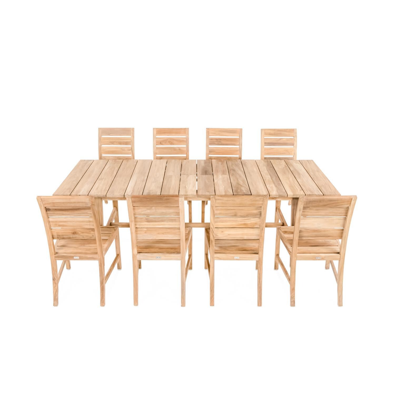 Friday 9 Piece Teak Patio Dining Set By Teak + Table