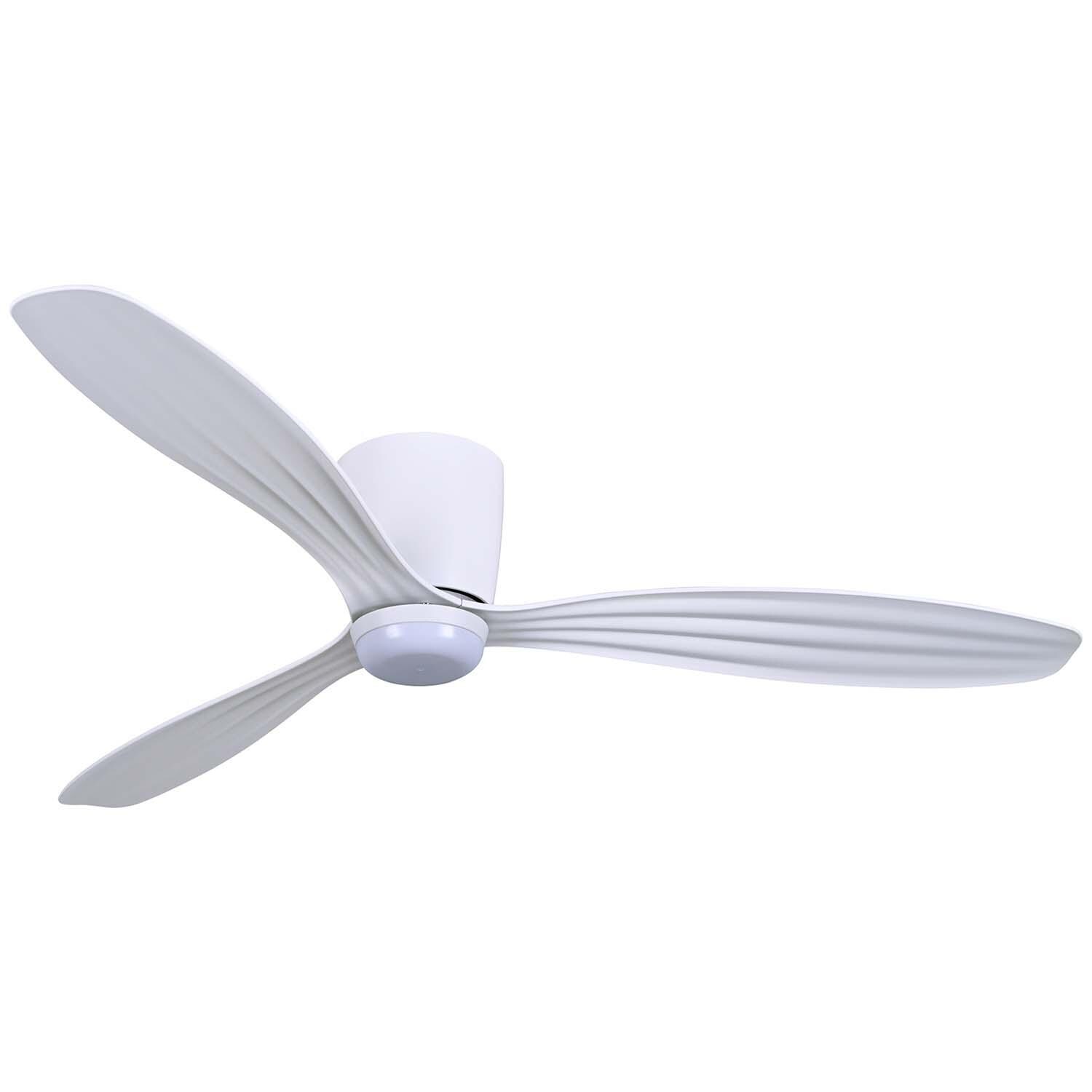 52-in F694L-WHF Ventiara Fan in Flat White w/ Flat White Blades by Minka-Aire - White Background thumbnail
