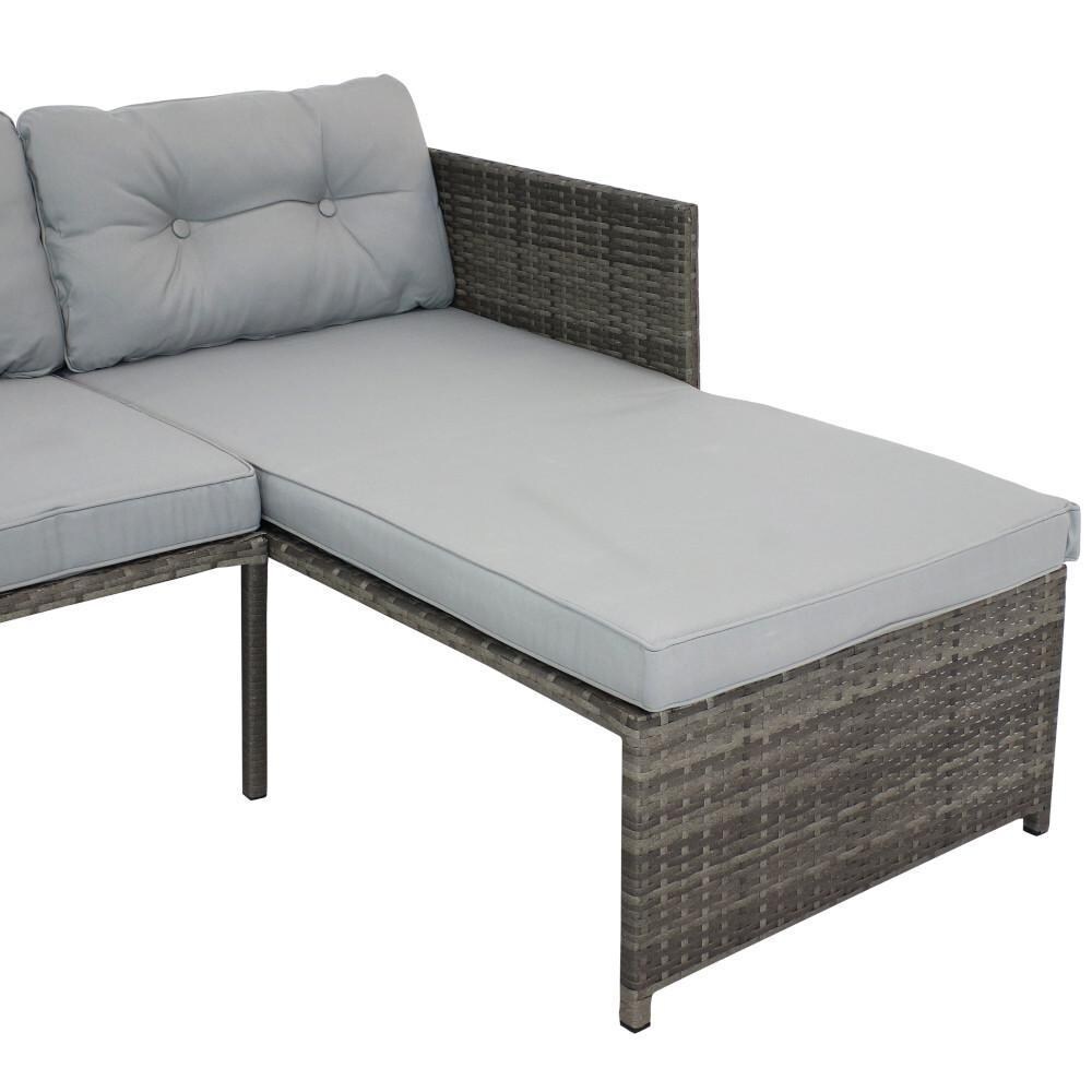 Ultimate Patio Low-Back Outdoor Patio Sectional Sofa Set W/ Cushions - Chaise Lounge - Detail thumbnail