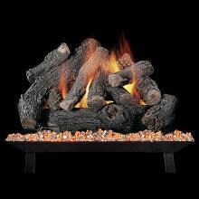 Rasmussen 18-Inch Bonfire See-Thru Gas Log Set With Vented Natural Gas Custom Pan Burner - Match Light image