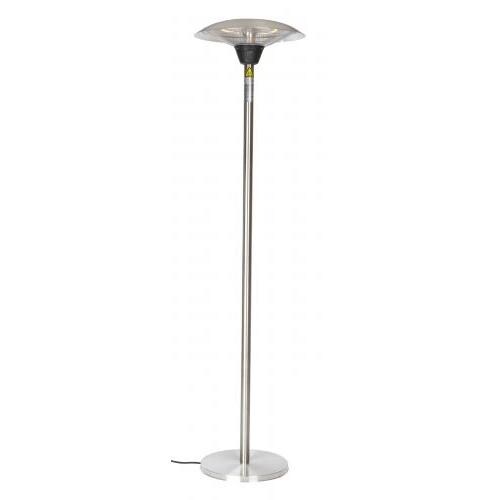 Fire Sense Frisco 1,500W Electric Patio Heater - Stainless Steel - 62218 - Turned Off thumbnail
