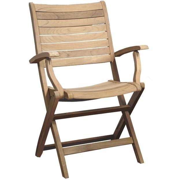 Amazonia Teak Boynton Teak Folding Arm Chair thumbnail