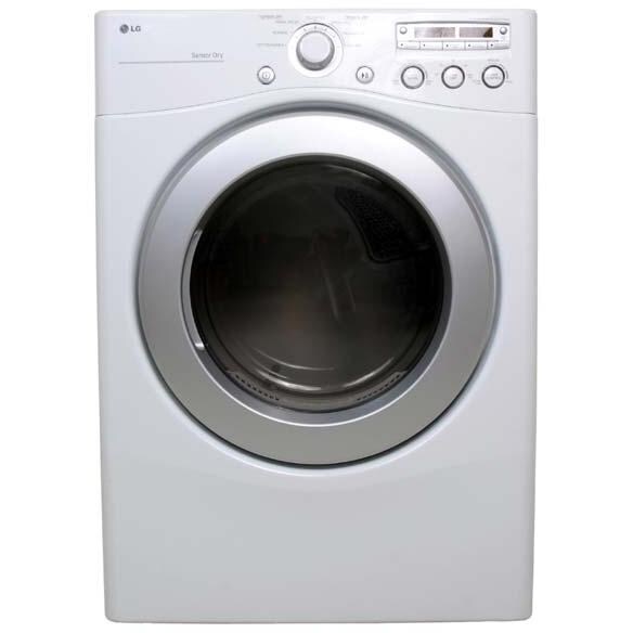LG Dryers 7.0 Cu. Ft. Front Load Electric Dryer, White - DLE2050W : BBQGuys
