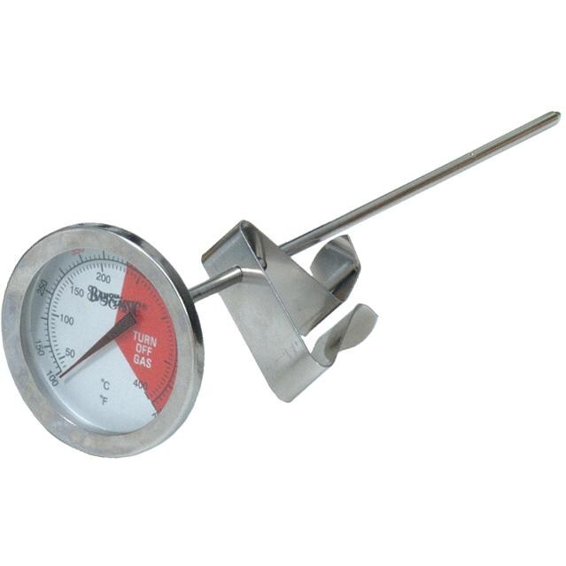 Bayou Classic 5 Inch Stainless Steel Fry Thermometer