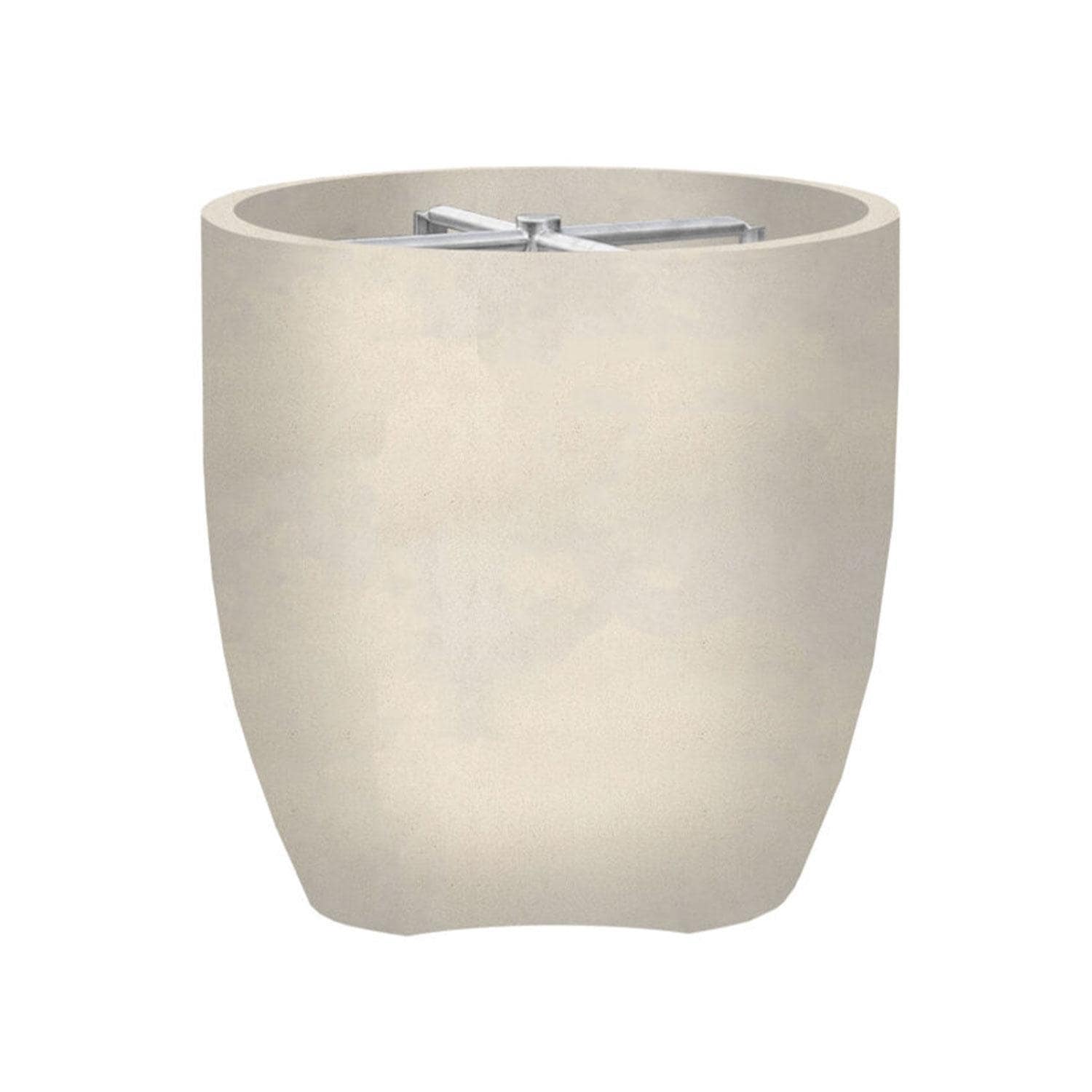 Pentola 2 24-in Round GFRC Propane Fire Urn in Coastal by Prism Hardscapes