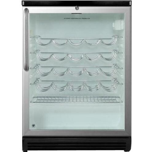 Summit Commercial 36 Bottle Freestanding Wine Cellar / Cooler With Towel Bar Handle - Front View thumbnail