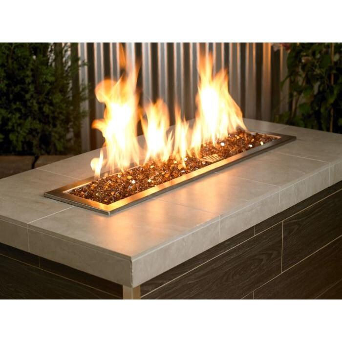 BBQGuys Signature AFF-COPRF12-10 1/2-Inch Copper Reflective Fire Glass - Lifestyle thumbnail