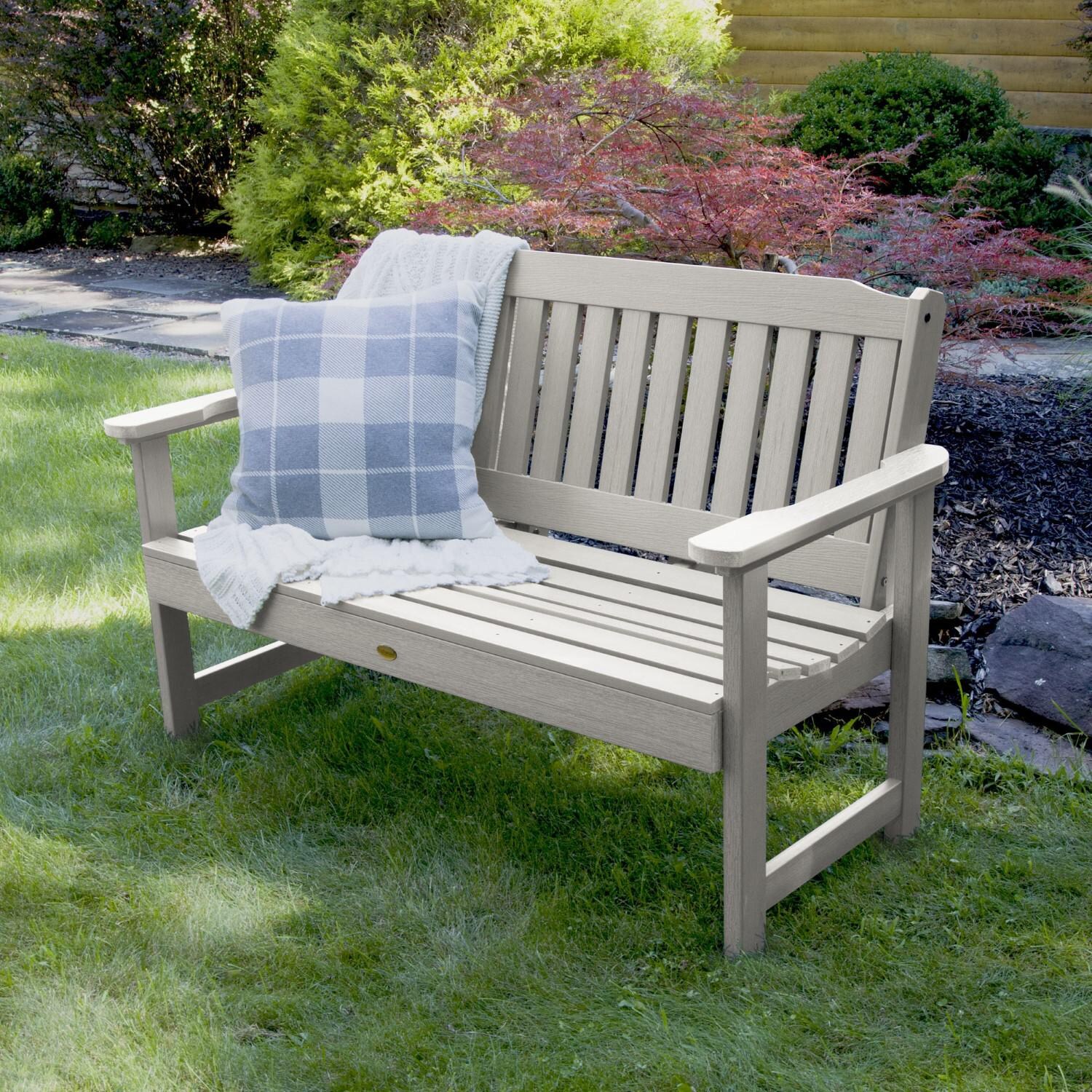 Lakeview 4-Foot Hart Lane Garden Bench - Harbor Gray thumbnail