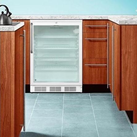 Summit 5.5 Cu. Ft. Commercial Beverage Refrigerator - White - Built In - Empty thumbnail