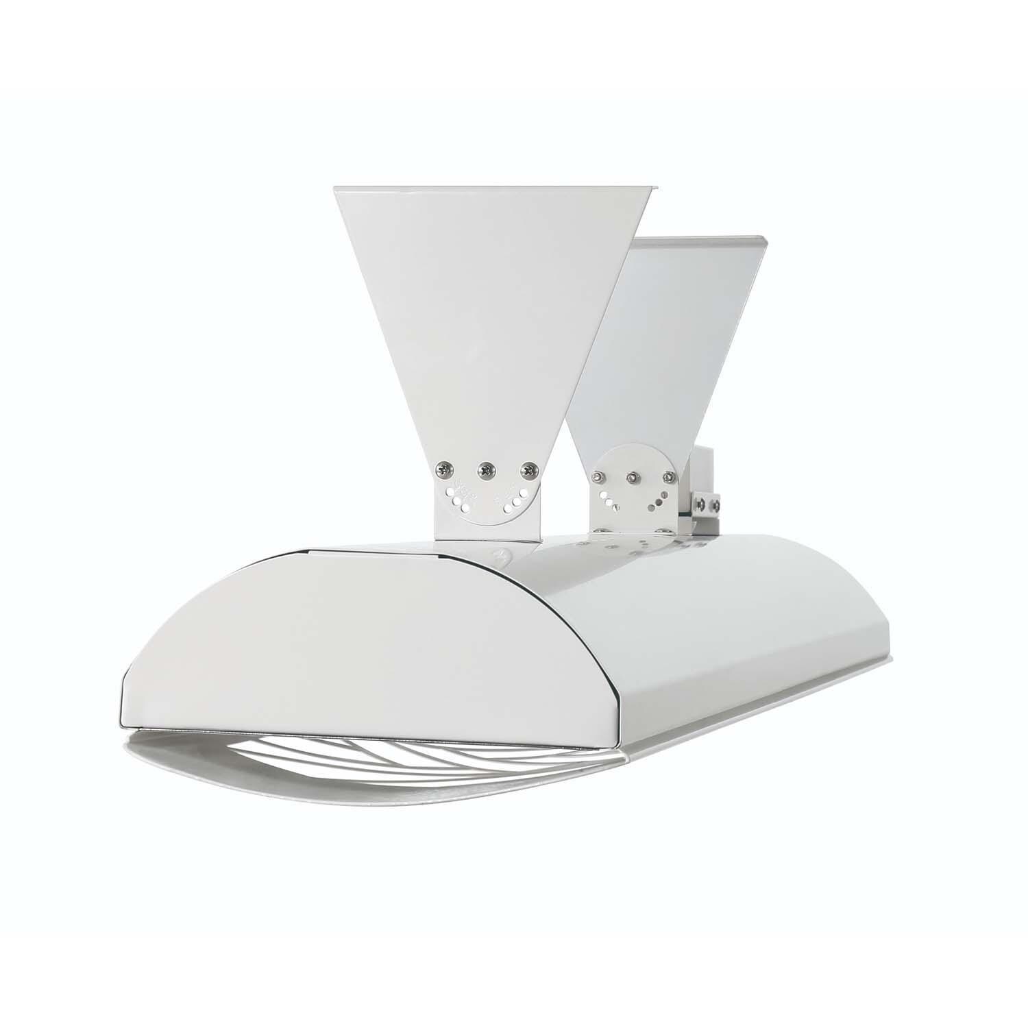 Eurofase EF50240S2 Clover Series 39-Inch 5000 Watt Dual Element 240V Electric Infrared Patio Heater - Stainless Steel - Ceiling Mount - White Background thumbnail