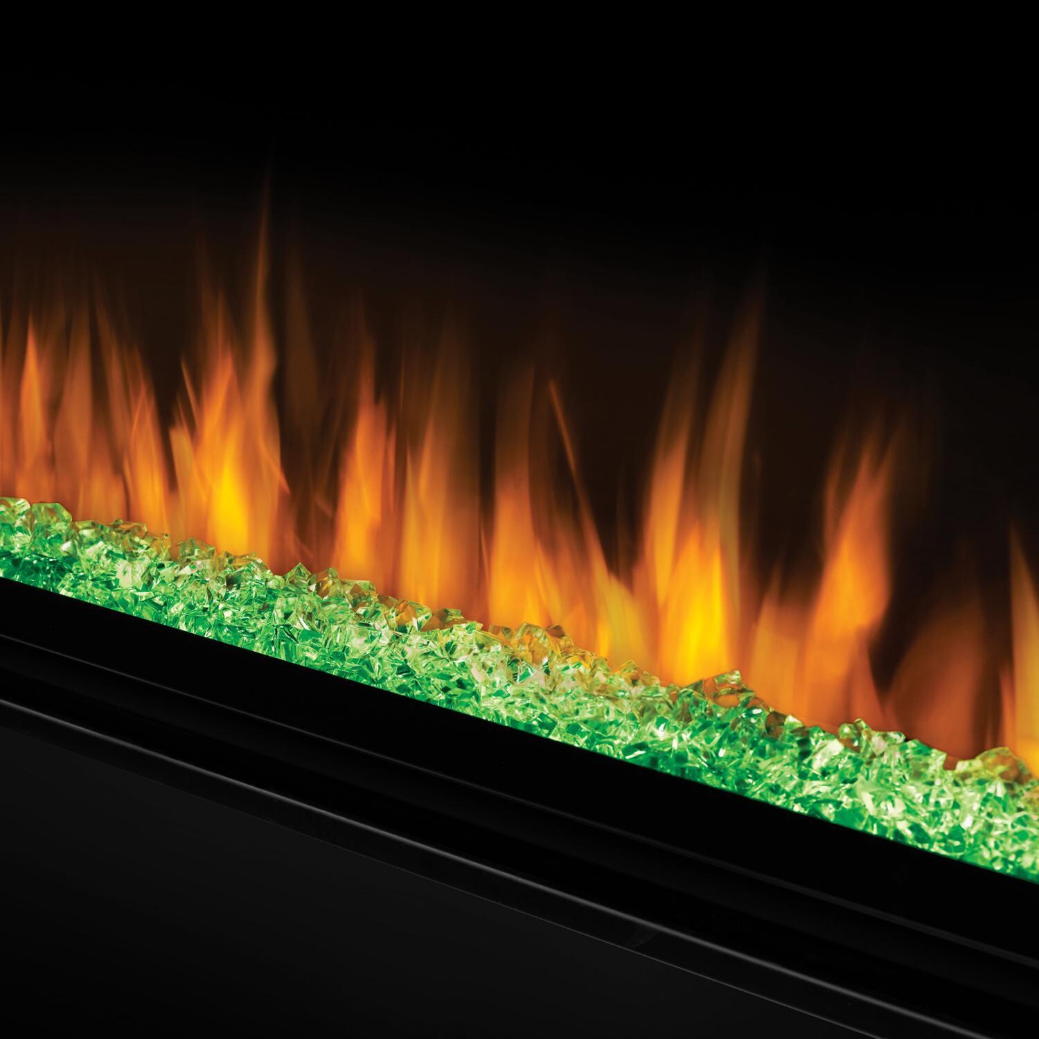Napoleon NEFL42CHS 42-Inch Alluravision Wall Mount Electric Fireplace - Green Ember Bed - Orange Flames thumbnail
