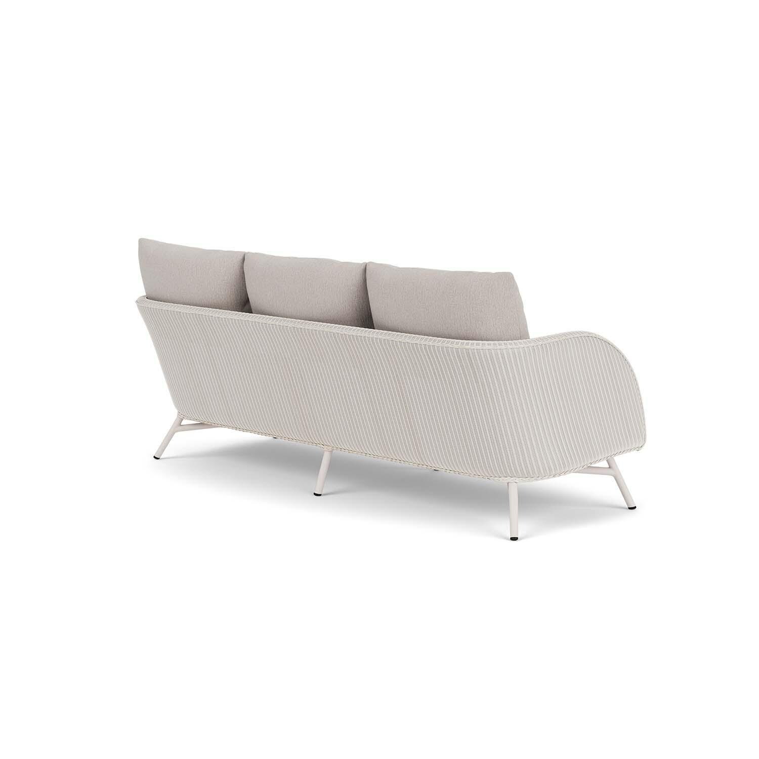 Lloyd Flanders Essence Sofa W/Remy Cloud Fabric - Antique White Finish - Back Right thumbnail