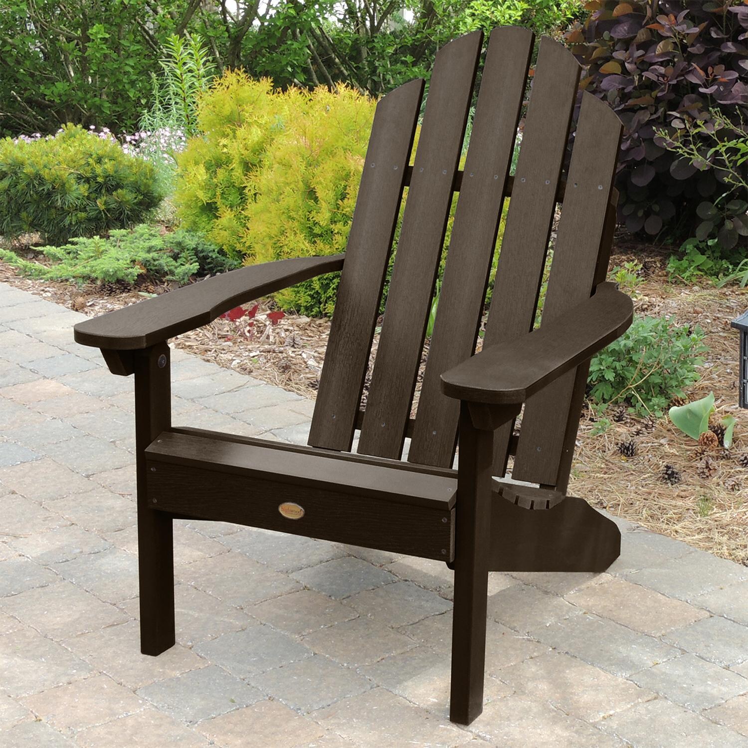 Highwood USA Classic Westport Adirondack Chair - Weathered Acorn image