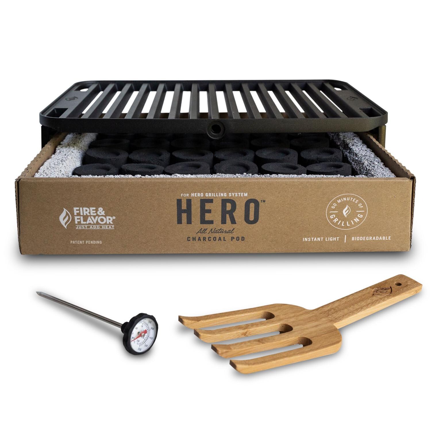 Fire & Flavor FFG1 HERO Charcoal Grill Kit thumbnail