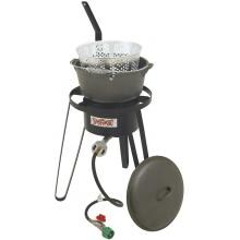 Bayou Classic Stoves Cast Iron Fish Fryer With High Pressure Outdoor Propane Gas Stove image