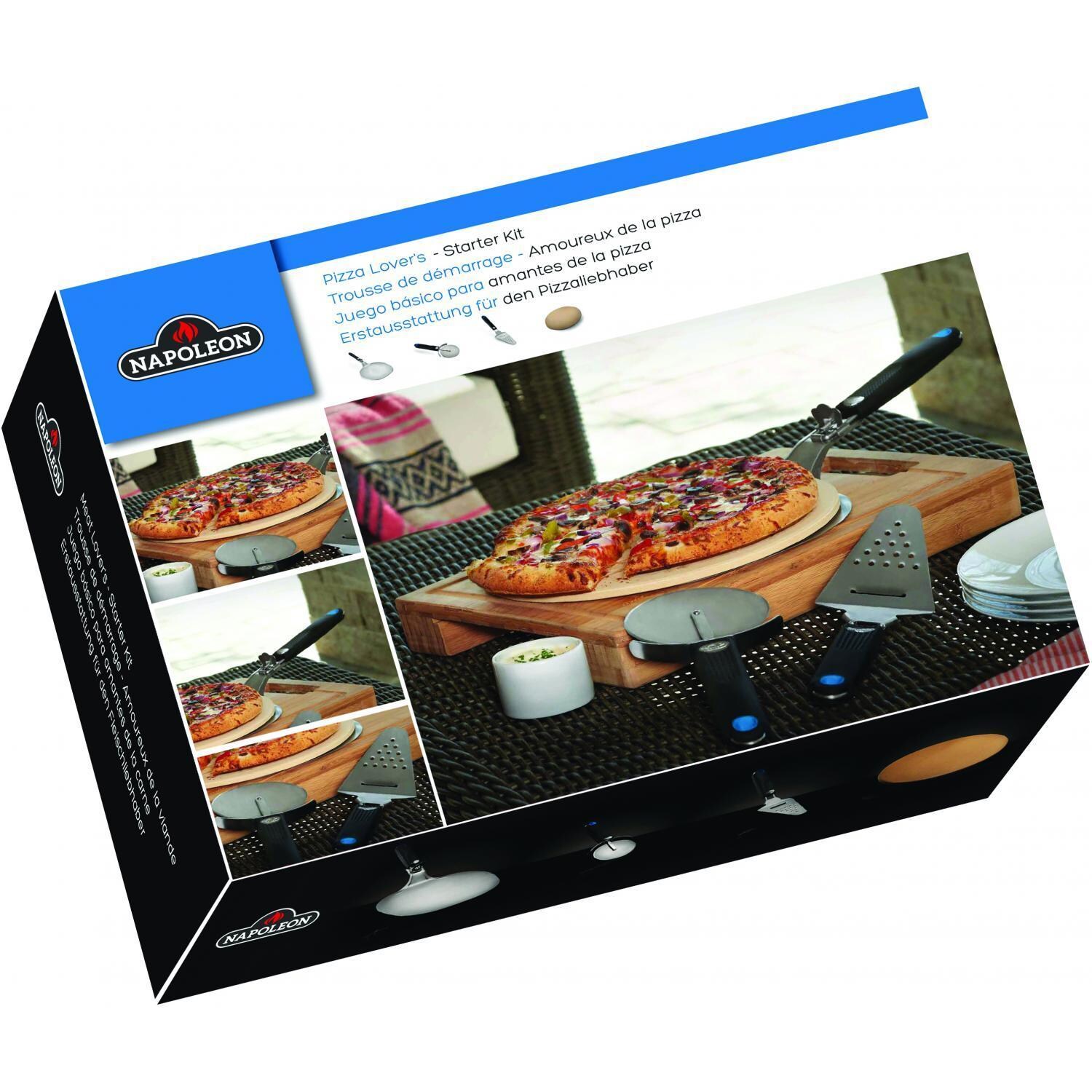Napoleon 90002 4-Piece Pizza Lover BBQ Starter Kit - Packaging - White Background thumbnail