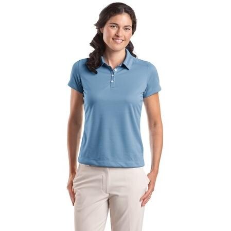 Nike Golf Ladies Dri-FIT Pebble Texture Polo Shirt XL - Fair Blue