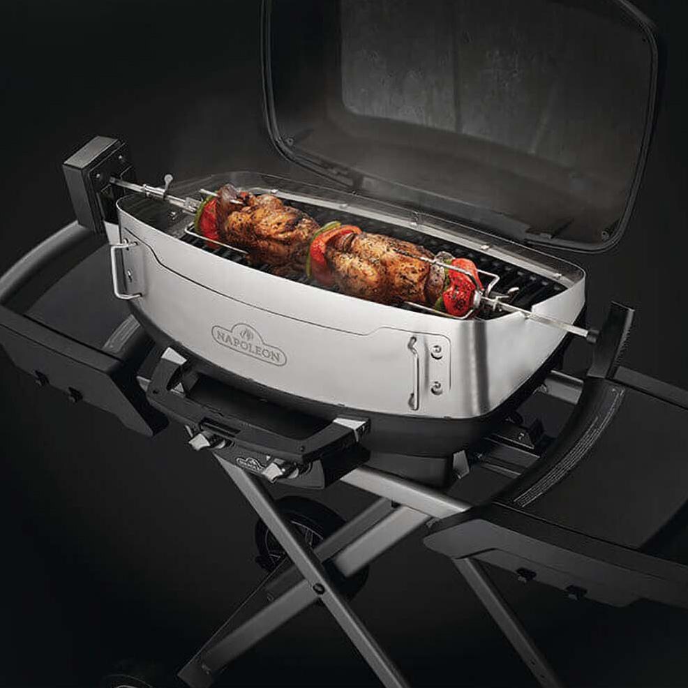 Napoleon  69281 Heavy Duty Rotisserie and Shroud for PRO/TravelQ 285 Portable Grill Models - Lifestyle thumbnail