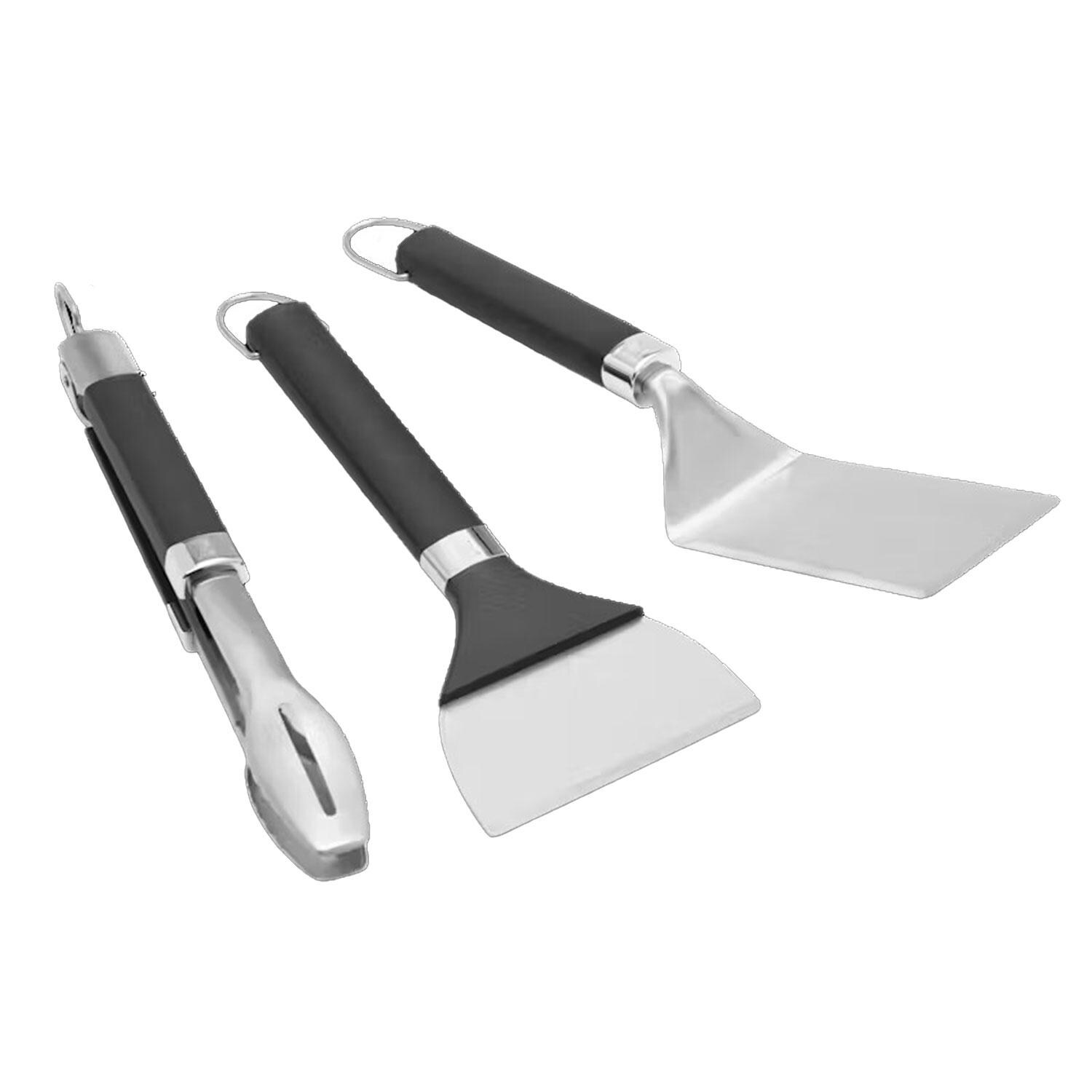 Weber 3400074 Portable Griddle Tool Set - Angled Right - White Background thumbnail