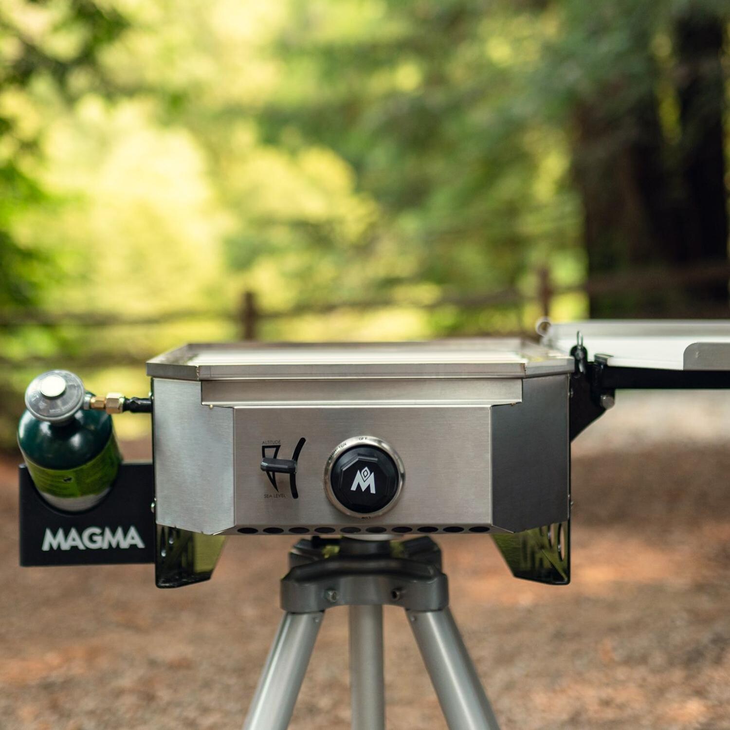 Magma CO10-101 Crossover Single Burner Firebox Outdoor Cooker - Shown On T10-348 Quad Pod Stand (Stand Not Included) thumbnail