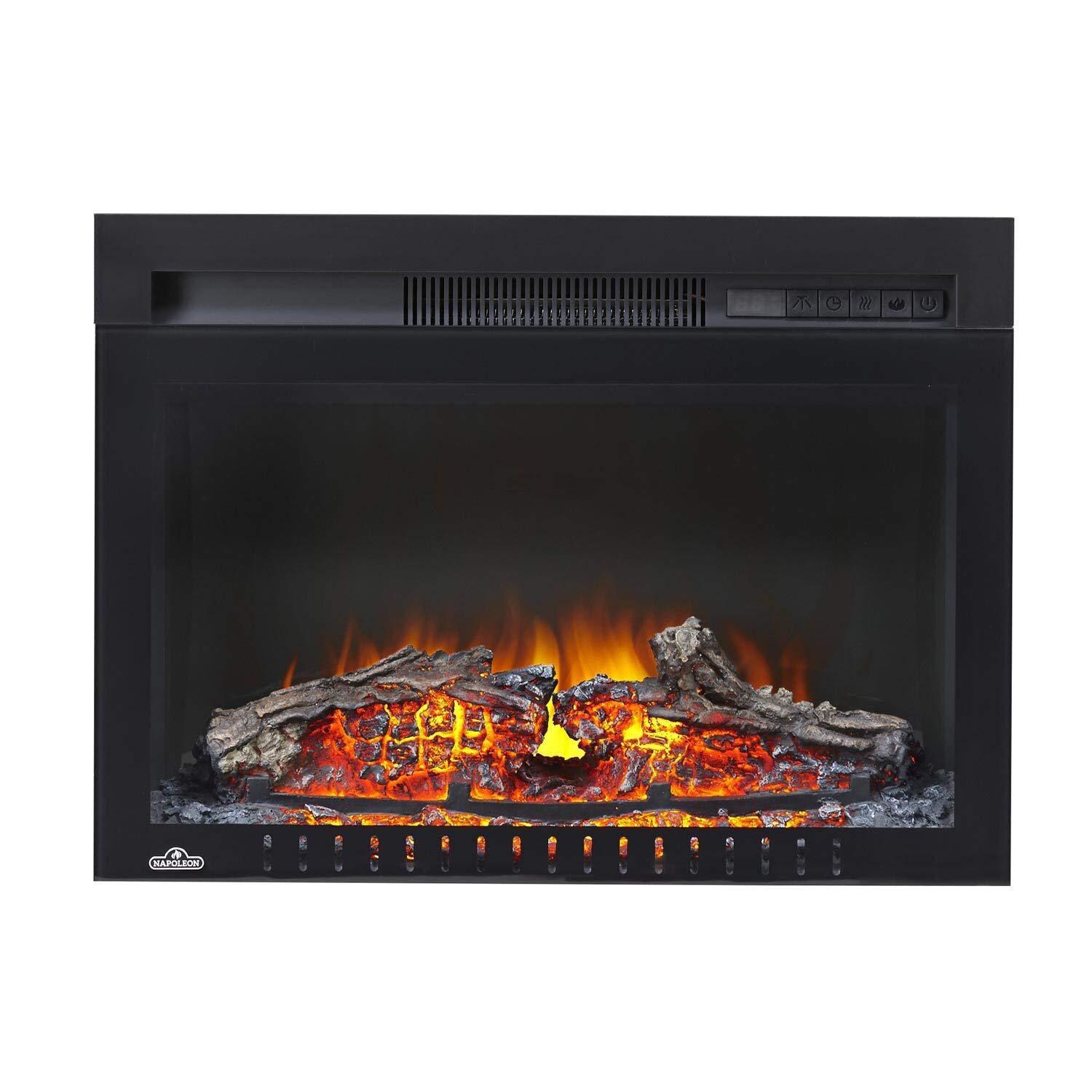 Napoleon Cinema 24-Inch Electric Firebox With Electric Logs - NEFB24H-3A