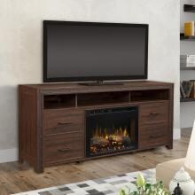 Dimplex - GDS26L8-1843GB - Multi-Fire XHD Thom 66-Inch Media Console Electric Fireplace - Realogs - Grainery Brown