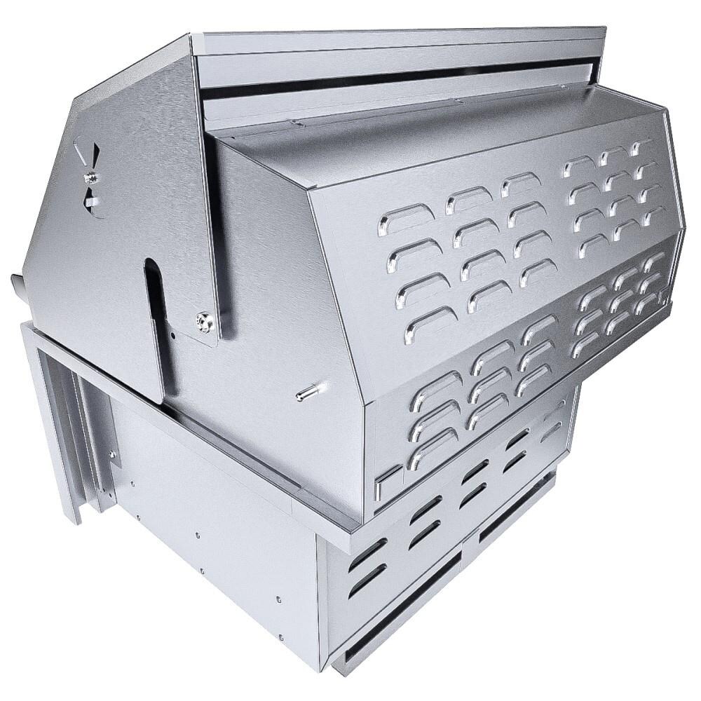 Sunstone SUNCHSZ28 Series 28 Inch Single Zone 304 Stainless Steel Charcoal Grill - Rear Vents thumbnail