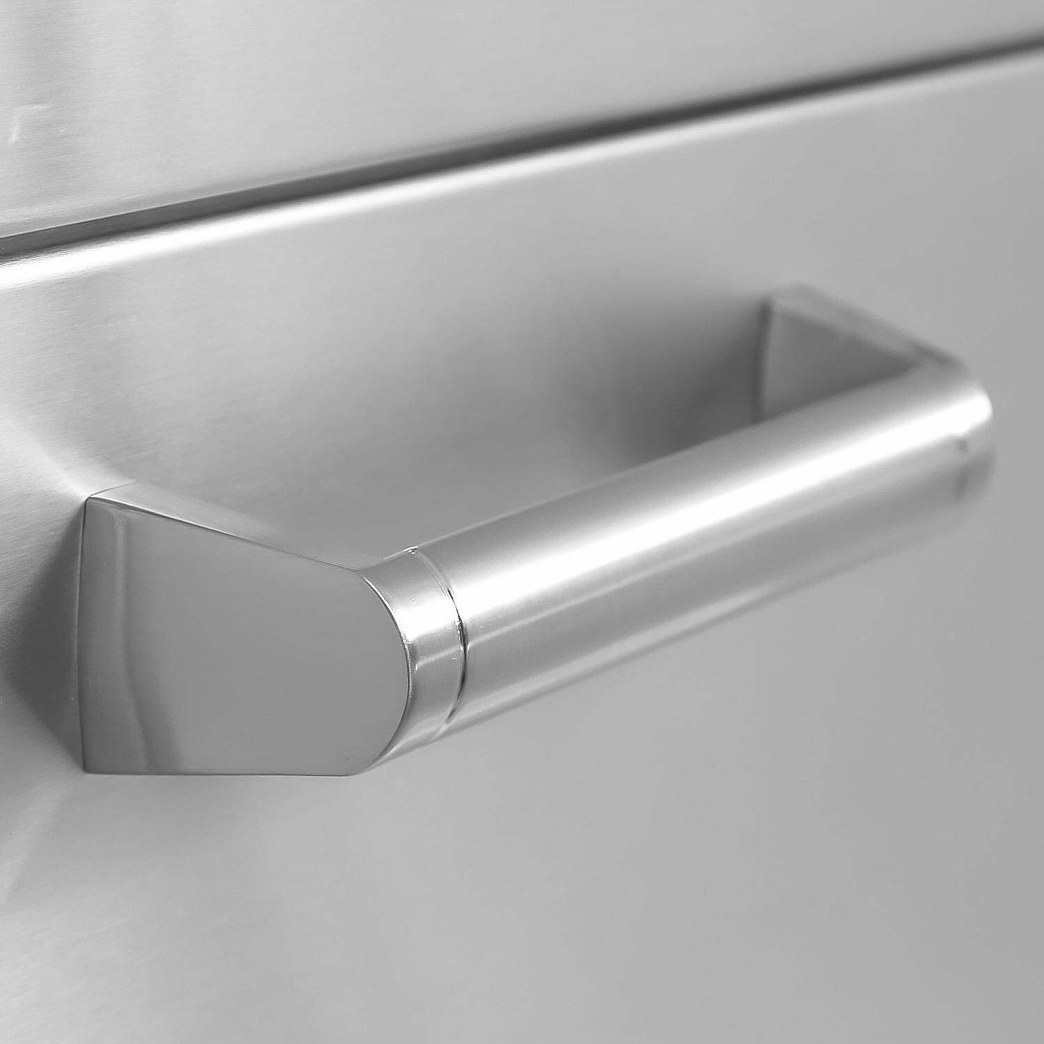 BBQGuys.com Sonoma Series 27-Inch Stainless Steel Double Access Door - Handle Detail thumbnail