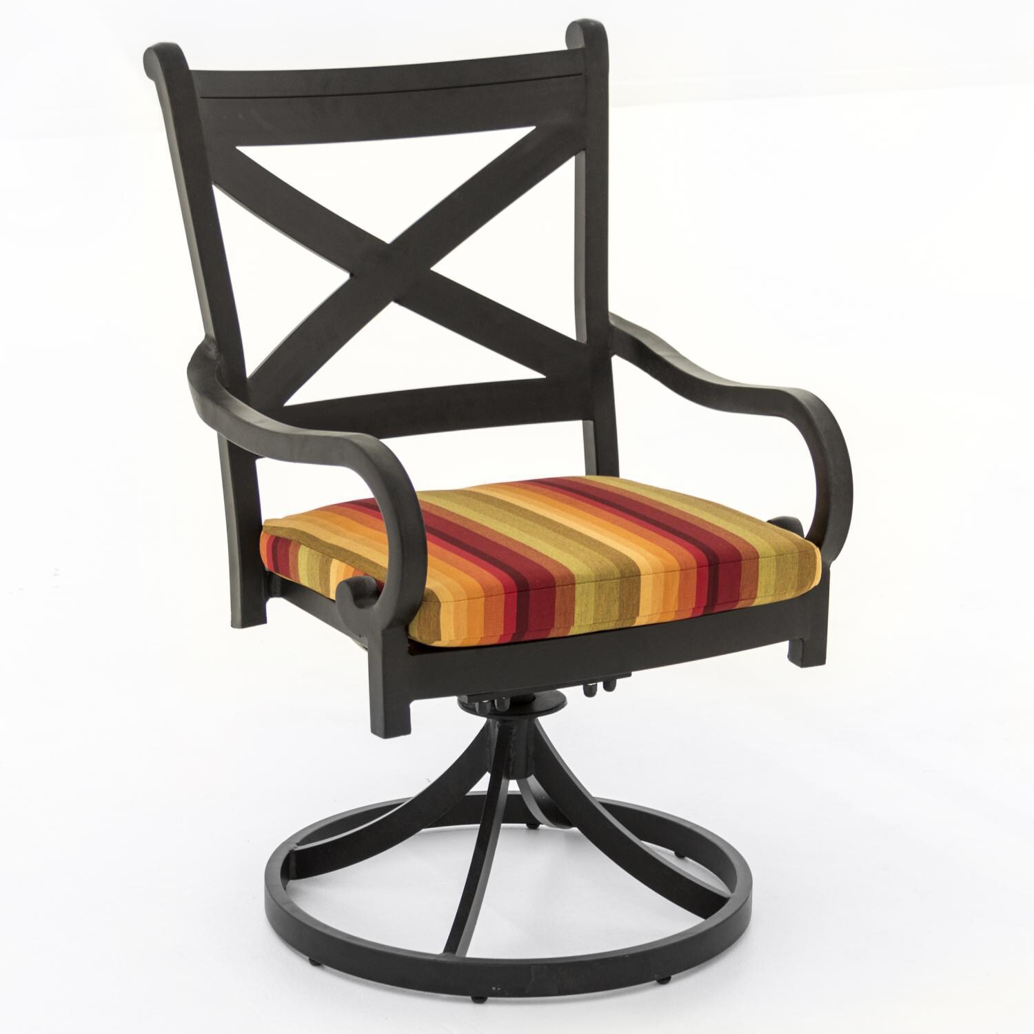 Avondale Aluminum Patio Swivel Rocker Dining Chair By Lakeview Outdoor Designs Astoria Sunset