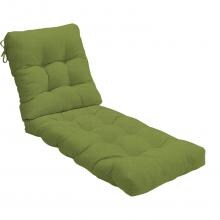 Sunbrella Spectrum Cilantro Long Outdoor Replacement Chaise Lounge Cushion By BBQGuys
