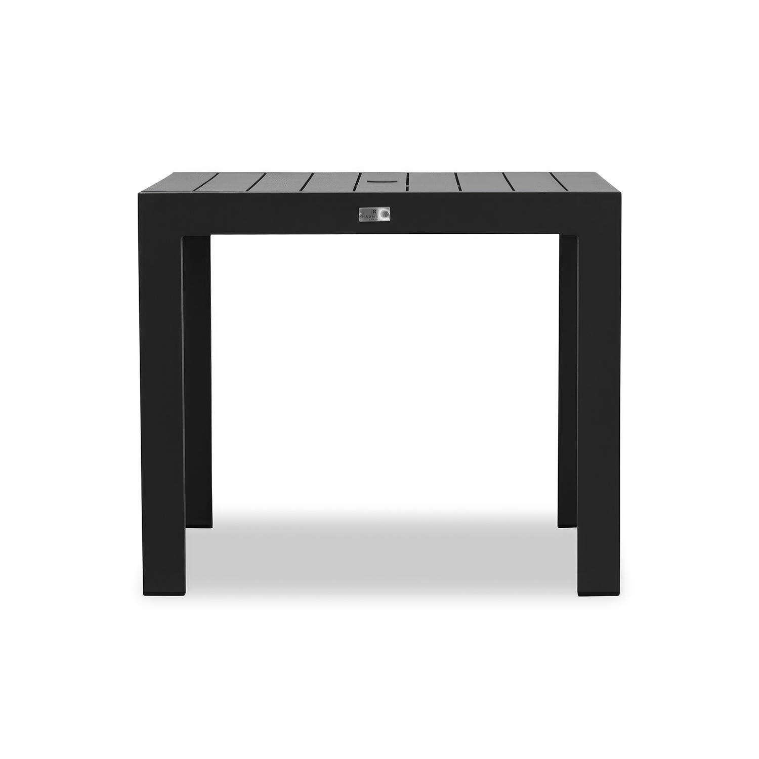 Calm Bay Classic 5 Pc Square Dining Set in Black/Cast Silver by Lakeview - Table - White Background thumbnail