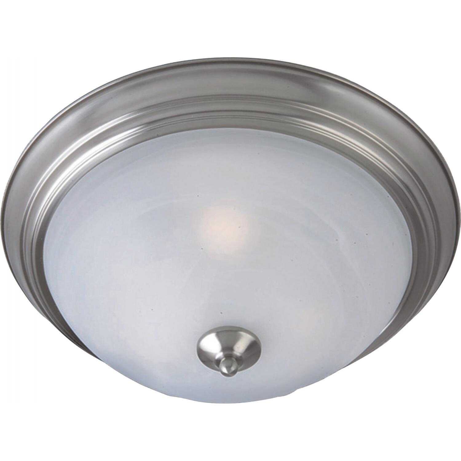 Maxim Outdoor Essentials - 194x 1940MRSN 60W 6-Inch One Light Outdoor Flush Mount - Satin Nickel thumbnail
