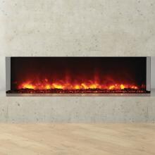 Amantii Tru View 60-Inch Built-In Three Sided Electric Fireplace - Indoor/Outdoor - 60-TRU-VIEW-XL