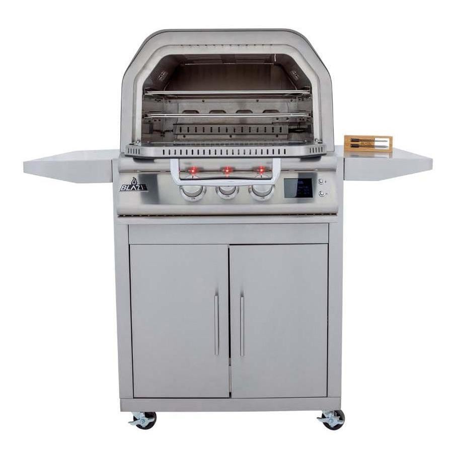 Blaze BLZ-LTE3OVN-NG 26-in Natural Gas Outdoor Oven - Door Open - White Background thumbnail