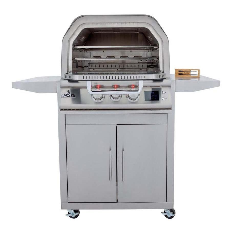 Blaze BLZ-LTE3OVN-NG 26-in Natural Gas Outdoor Oven - Door Open - White Background thumbnail